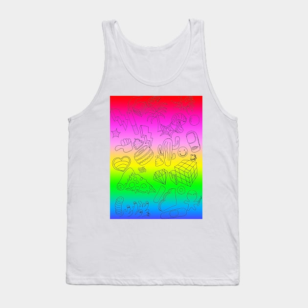 California Dreaming_Raibow Tank Top by ADEHLALEE